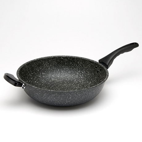 大理石平煎炒锅